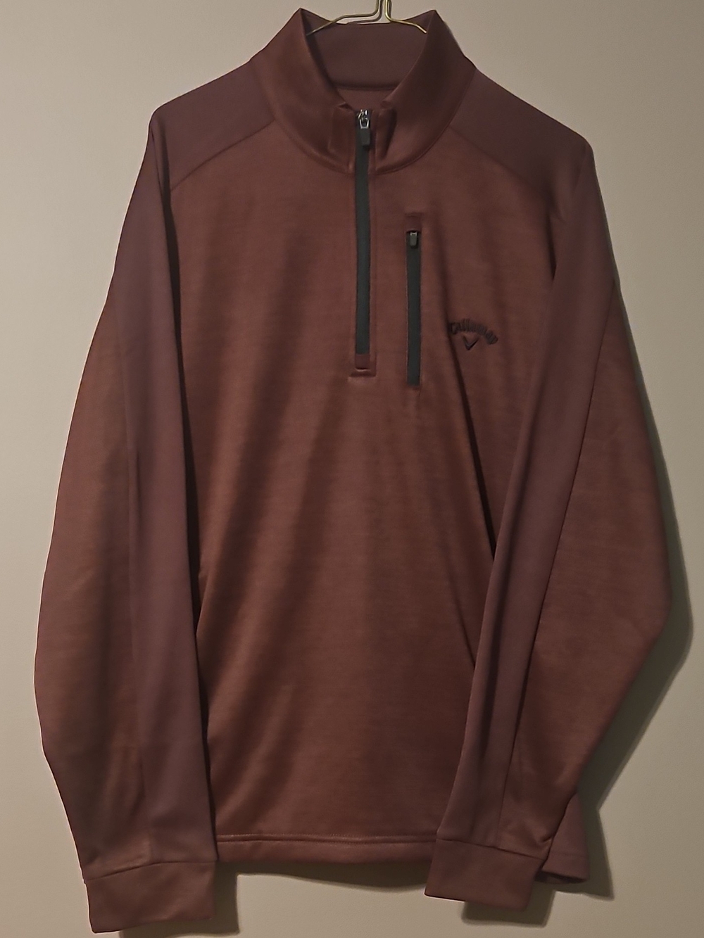 Callaway Men's Quarter-Zip Pullover in Deep Burgundy